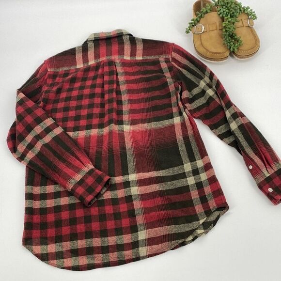 Polo Ralph Lauren Vintage Wool Cashmere Blend Plaid Button Down Flannel Shirt XS - Picture 2 of 15